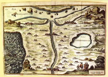 Allegorische Karte der Stadien der Liebe